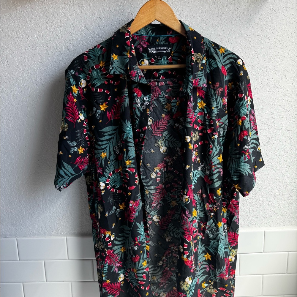 Flowy Button Down by Fresh Prints